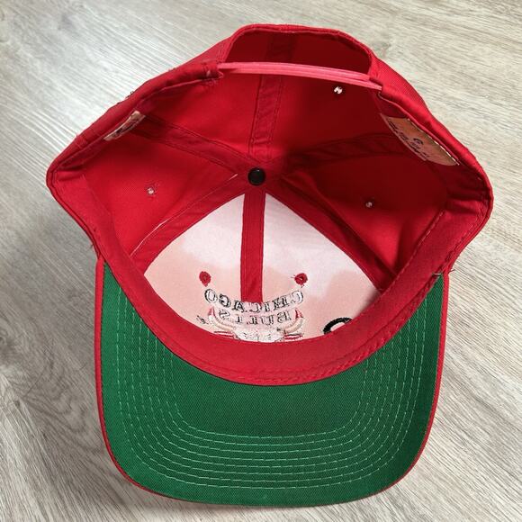 Vintage 1993 Chicago Bulls Hat Snapback NBA Champs 3 Peat Jordan Red G Cap - Picture 3 of 9